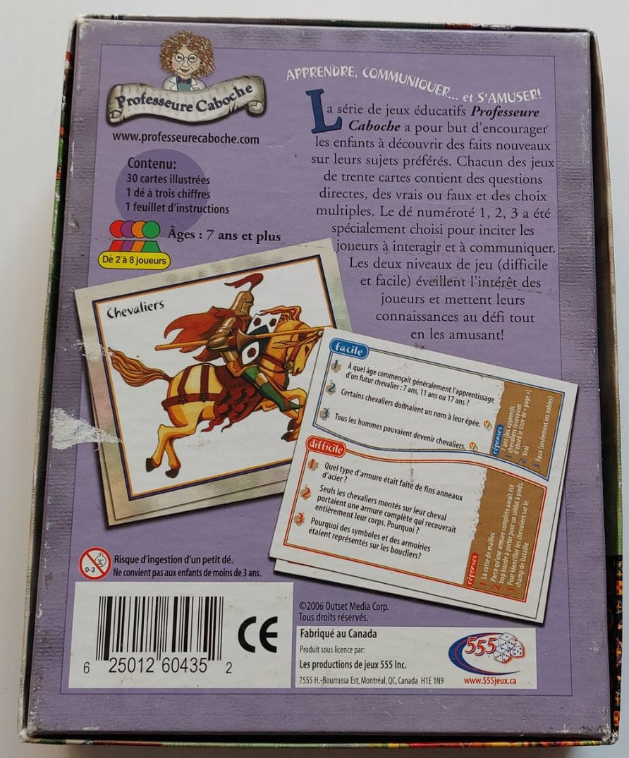 Professeure Caboche : L'époque médiévale Jeu 7 ans et plus