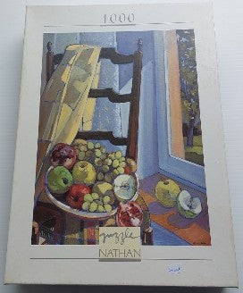 JORDAN, Lorraine Nature morte à la chaise NATHAN 550456 Casse-tête 1000 morceaux