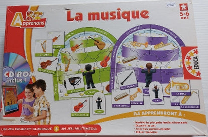 Apprenons, La musique EDUCA Jeux 5-6 ans