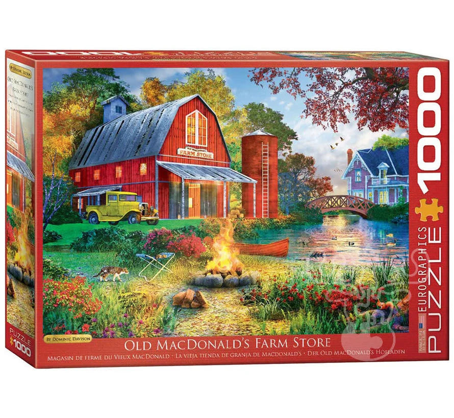 DAVIDSON: Magasin de ferme du vieux MacDonald Eurographics 6000-5527 Casse-tête 1000 morceaux
