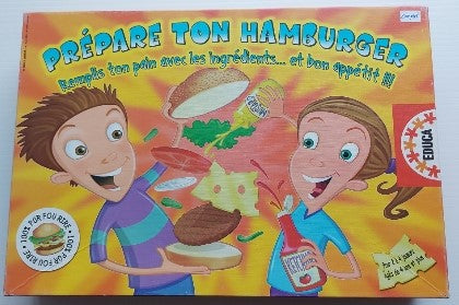 Prépare ton hamburger 12368 Educa Jeux 4 ans et plus