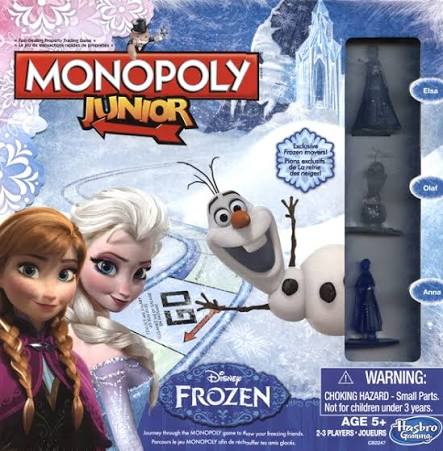Monopoly Junior Disney Frozen Parker Brothers Hasbro Jeux 5 ans et plus