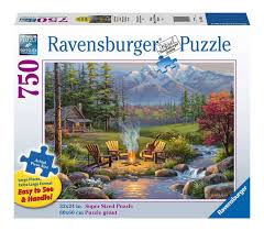 Salon au coin du feu Ravensburger 164455 Casse-Tête 750 morceaux