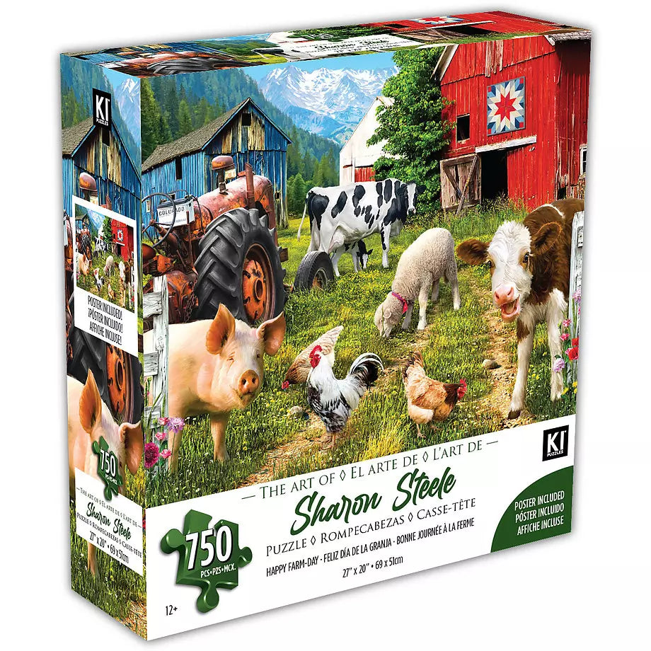 STEELE, S: Bonne journée à la ferme Casse-tête 02950-SB KI Puzzle 750 Morceaux