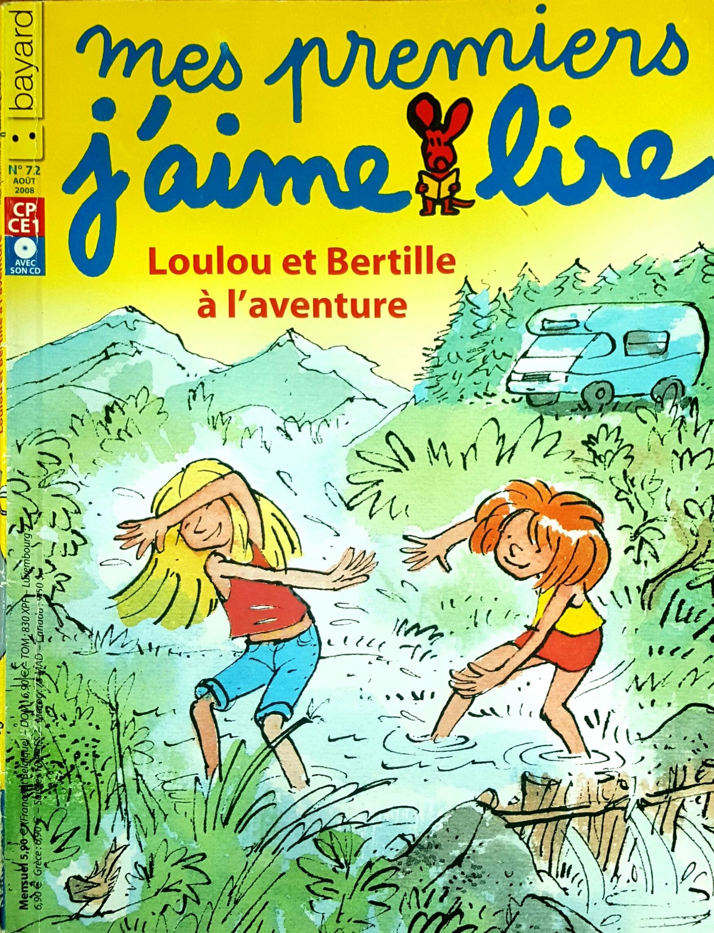 No 72 Août 2008 Mes premiers J'aime lire : Loulou et Bertille à l'aventure