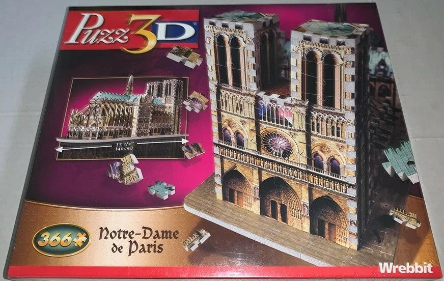 Notre-Dame de Paris WREBBIT 3D Casse-tête 366 morceaux