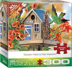 GRENDE, J Trumpet Vines Tree Sparrow Eurographics 0602 Casse-tête 300 morceaux