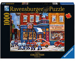 SPANDAU Hockey a St-Viateur Bagel Ravensburger 195343 Casse-tête 1000 morceaux