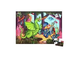 Le chevalier au dragon Djeco DJ07223 Casse-tête 36 morceaux